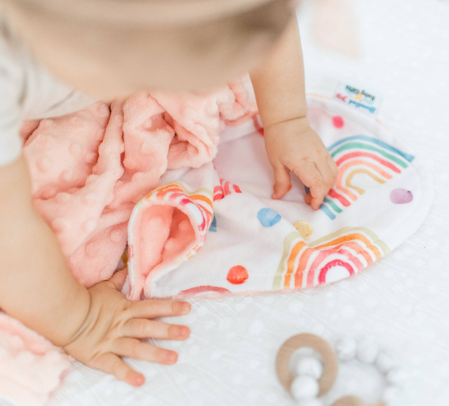 Premium Baby & Toddler Minky Blanket - Rainbow