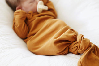 Cinnamon Organic Cotton Knotted Gown