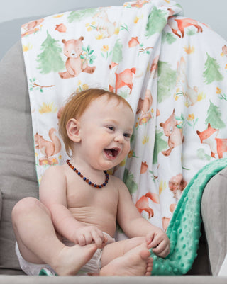 Minky Blanket - Forest Friends