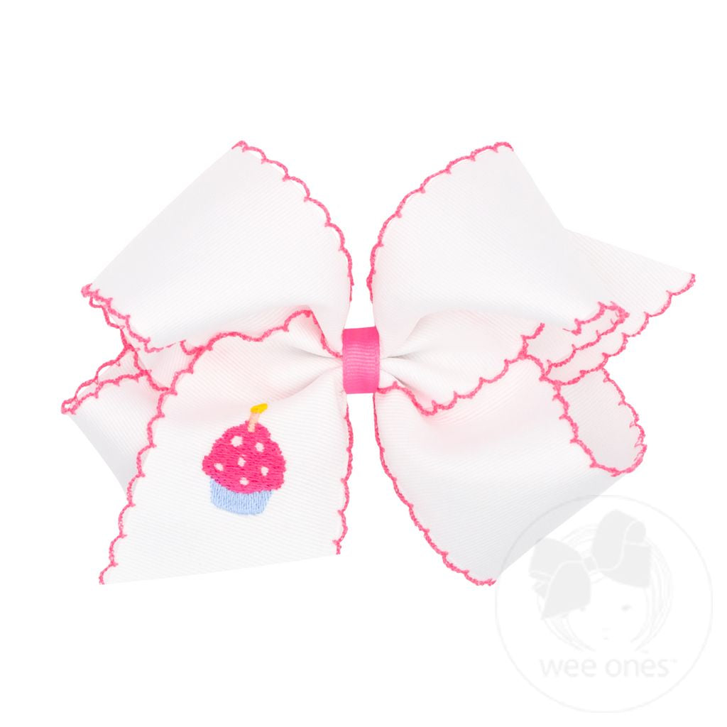 BDay Embroidered Bow