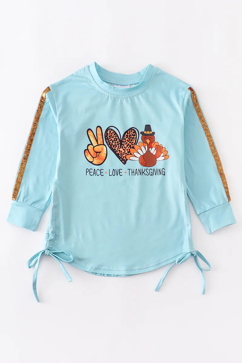 Peace love thanksgiving shirt