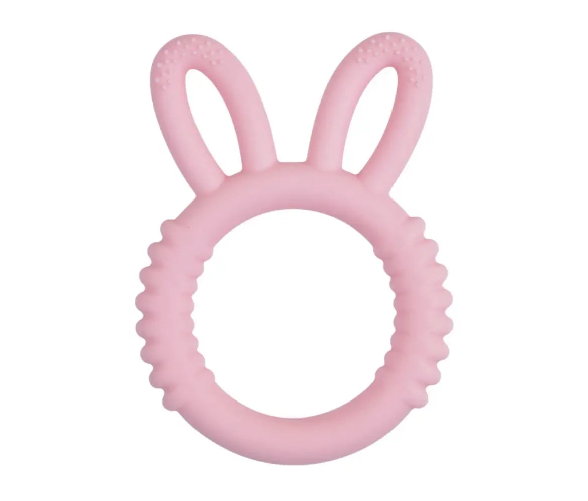 Bunny Teether. Silicone Easter Teether.