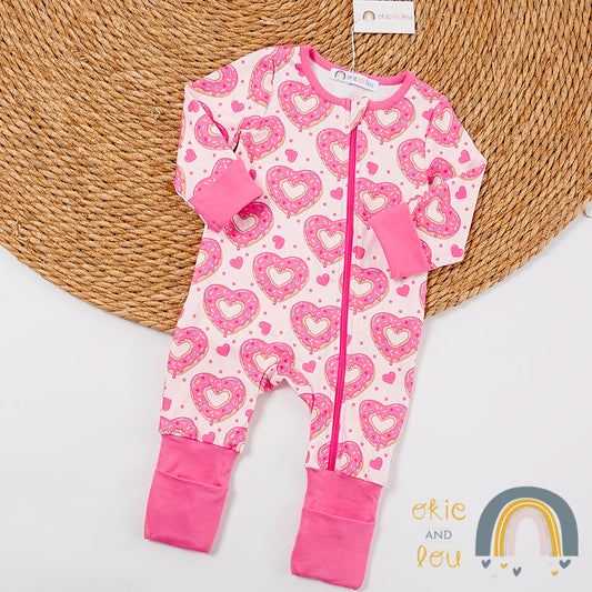 Frosted Pink Girls Infant Romper
