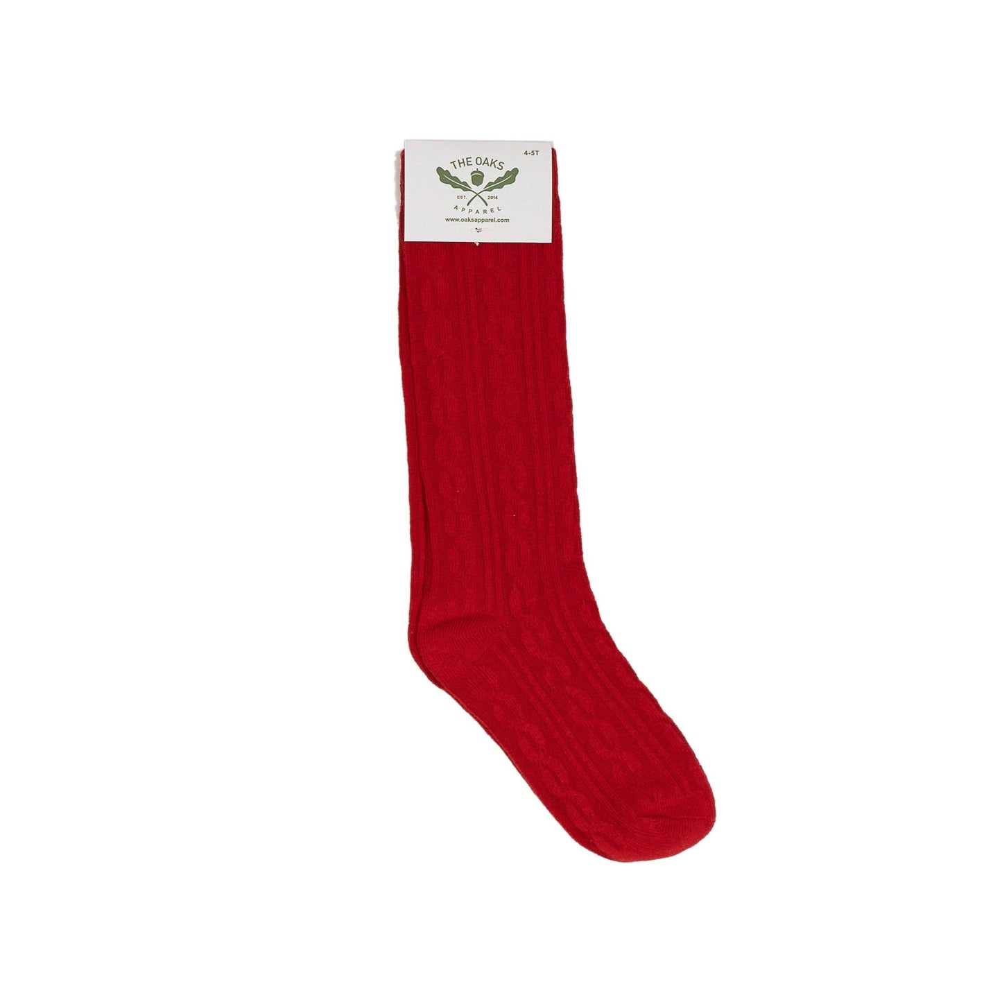 Red Braided Socks