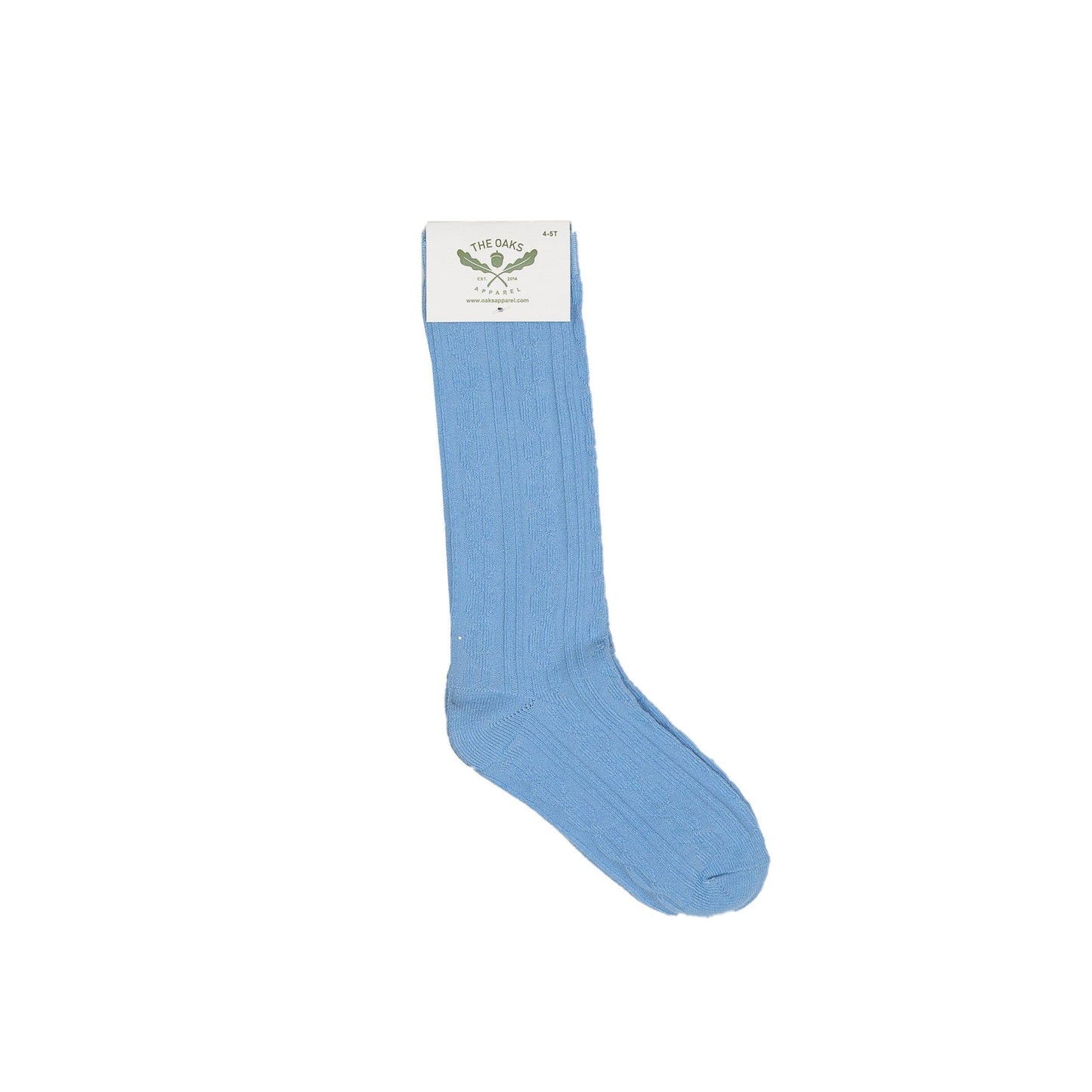 Lt Blue Braided Socks