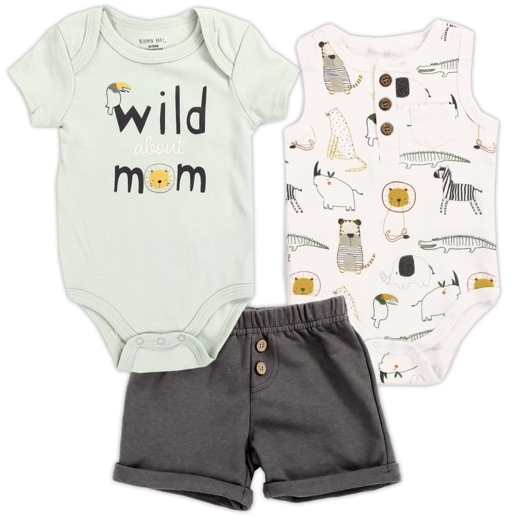 Wild About Mom Infant 3Pc Set
