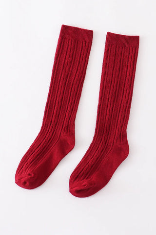 Knit Knee High Socks