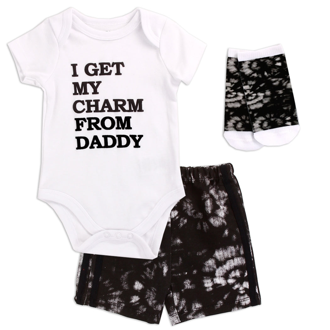 Daddy's Charm 3 pc Short Set