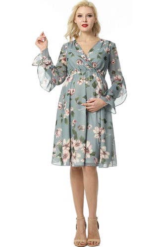 Salena Maternity Floral Print Dress