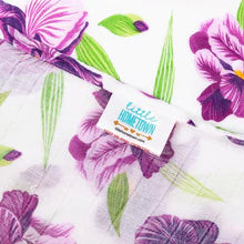 Irises Baby Muslin Swaddle Receiving Blanket